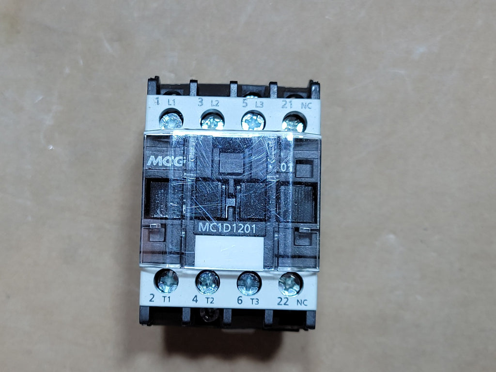 MCG MC1D1201U7 3-Pole 12A AC-3 IEC Magnetic Contactor 240V AC Coil 1NC Auxiliary