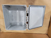 INTEGRA ENCLOSURES Premium Series 12x10 Industrial Electrical Enclosure w/ SBP1210 Steel Back Panel, SBP86 Panel & MFKG-P10 Mounting Feet