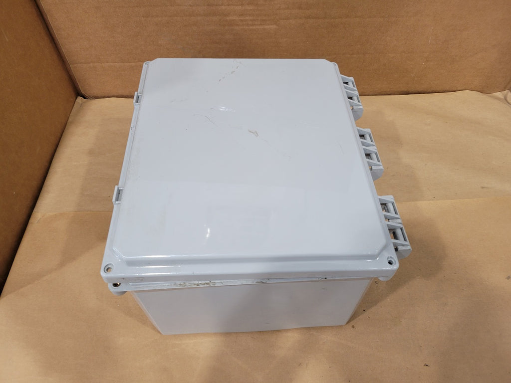 INTEGRA ENCLOSURES Premium Series 12x10 Industrial Electrical Enclosure w/ SBP1210 Steel Back Panel, SBP86 Panel & MFKG-P10 Mounting Feet