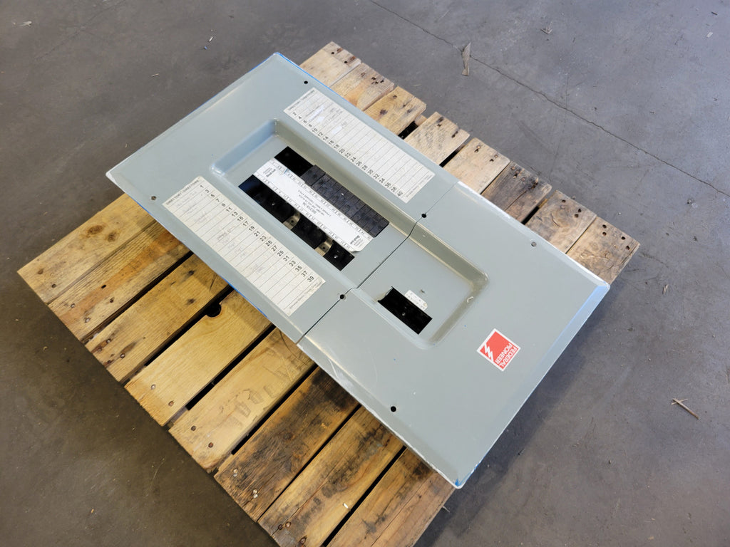 FEDERAL PIONEER BE318-36 100A 120/240V 3-Phase 36-Circuit Stab-Lok Panelboard w/ Enclosure & Cover