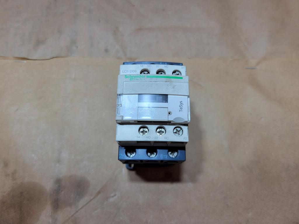 SCHNEIDER ELECTRIC LC1D09 TeSys D 3-Pole Magnetic Contactor 9A 1NO 1NC 690V