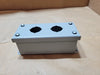WIEGMANN & CO PSL2 2-Hole 30.5mm Slim Pushbutton Enclosure NEMA 4/12/13 Carbon Steel