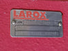 LAROX 4" 150 PSI Pneumatic Pinch Valve PVE4A240-603L w/ Actuator PAPH6NX1CK9
