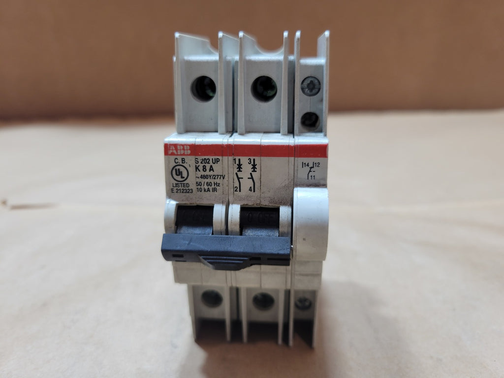 ABB 8 Amp, 2 Pole, 480Y/277 Volts Circuit Breaker S202UP-K