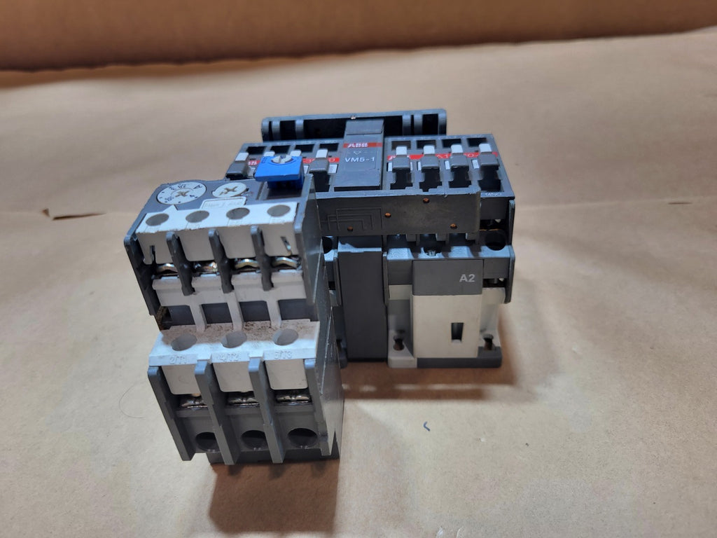 ABB 12 Amp, 1NO, 120VAC Coil Contactor A12-30-10 w/ Overload Relay TA25DU
