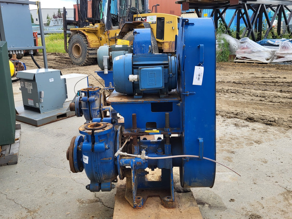 WARMAN 4/3 AH Horizontal Centrifugal Slurry Pump w/ 15 HP Motor