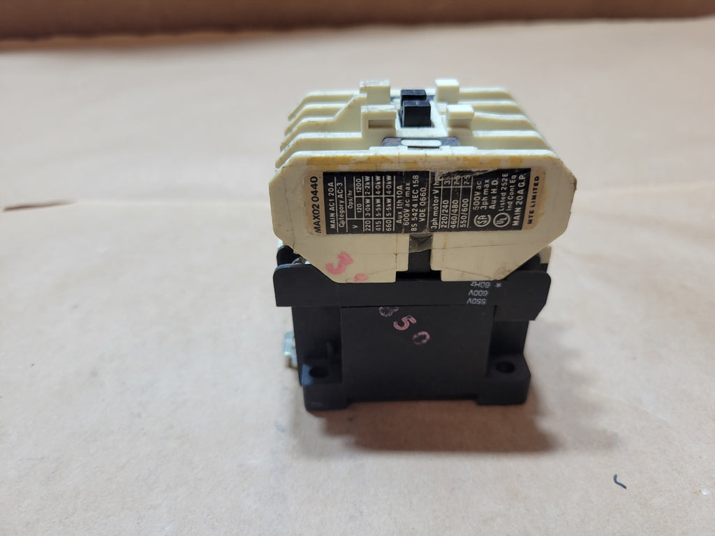 MTE 20 Amp Three-Phase Motor Contactor MAX0204A0