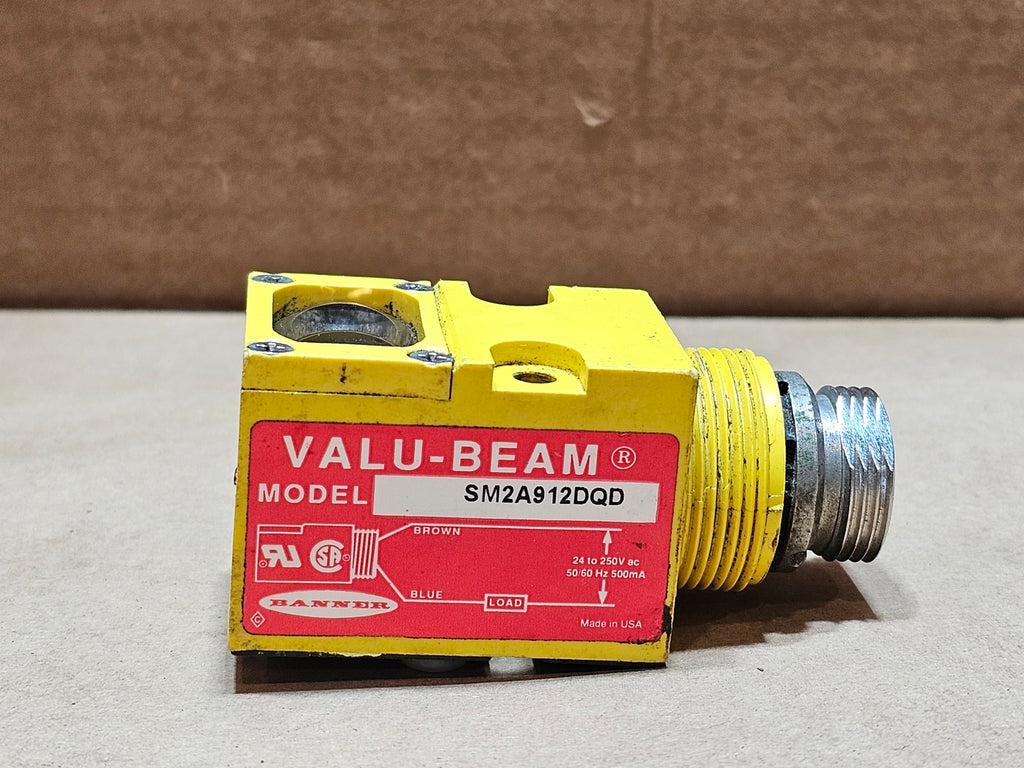 BANNER VALU-BEAM SM2A912DQD Diffuse Photoelectric Sensor 760 mm, 24-250 VAC
