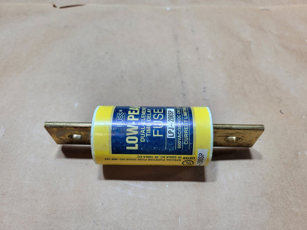 BUSSMANN LPJ-200SP 200A 600VAC / 300VDC Class J Low-Peak Time-Delay Fuse