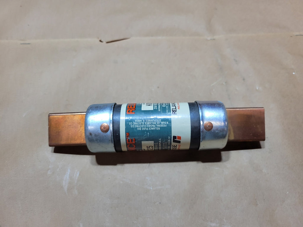 RELIANCE KON 125 125A 250VAC Class K5 One-Time Blade Fuse 100kA Interrupting