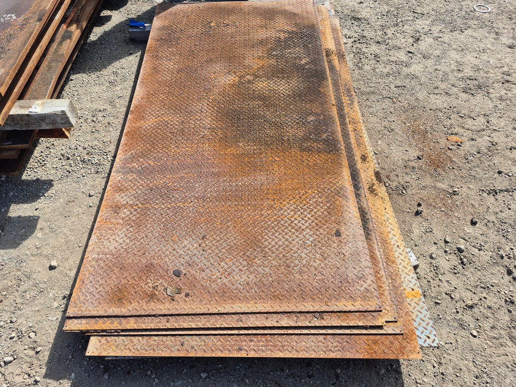 3/16" x 4' x 8' Steel Plate Diamond Floor Material