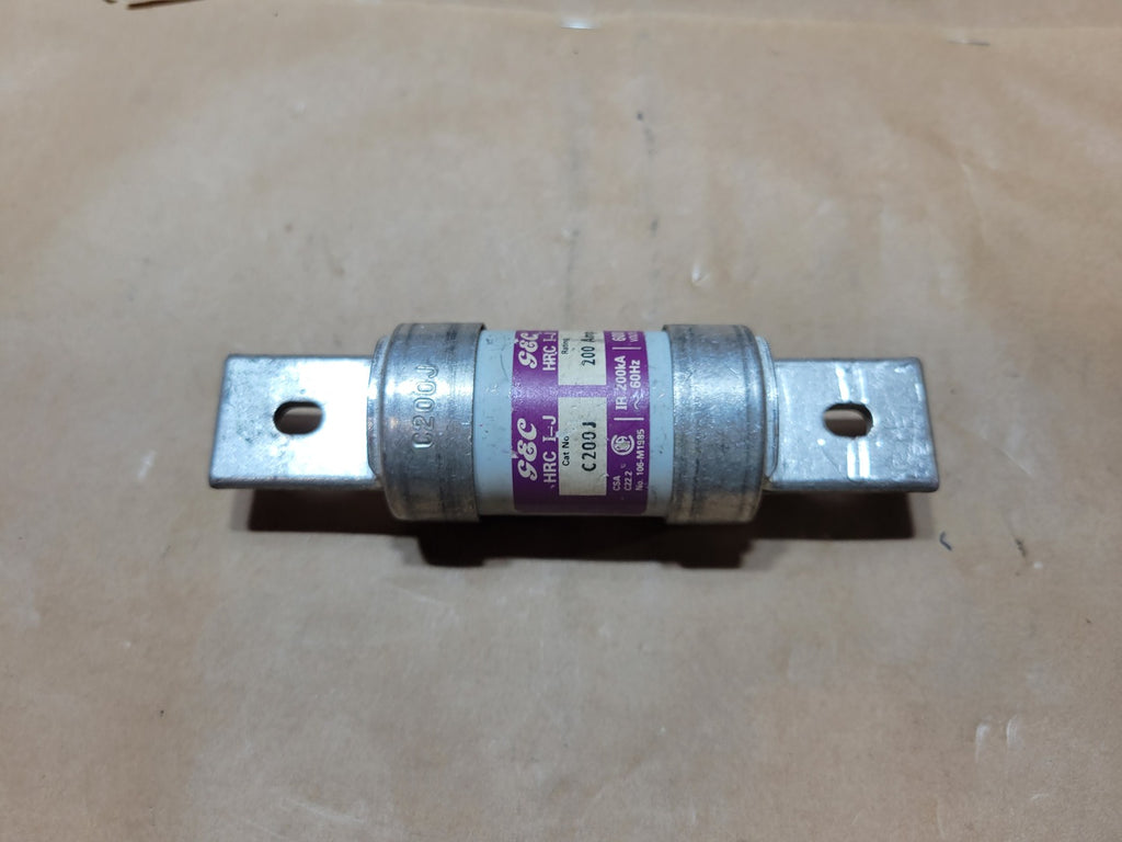 GEC C200J 200A 600V Class J HRC Industrial Fuse 200kA