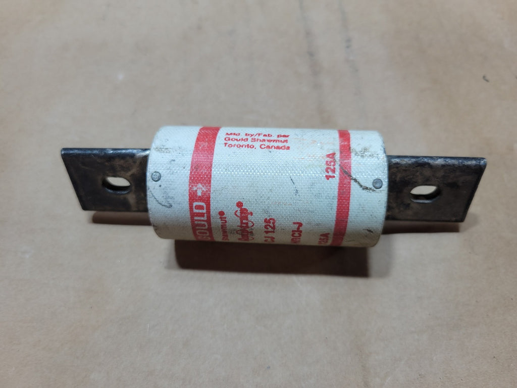 GOULD SHAWMUT CJ125 125A 600VAC HRCI-J Amp-Trap Class J Fuse