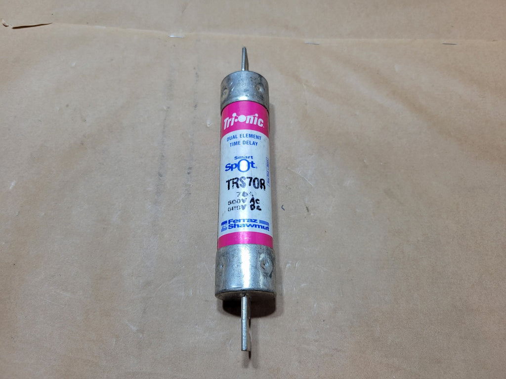 FERRAZ SHAWMUT 70 Amp, 600 Volt, Class RK5 Time-Delay Fuse Tri-Onic TRS70R
