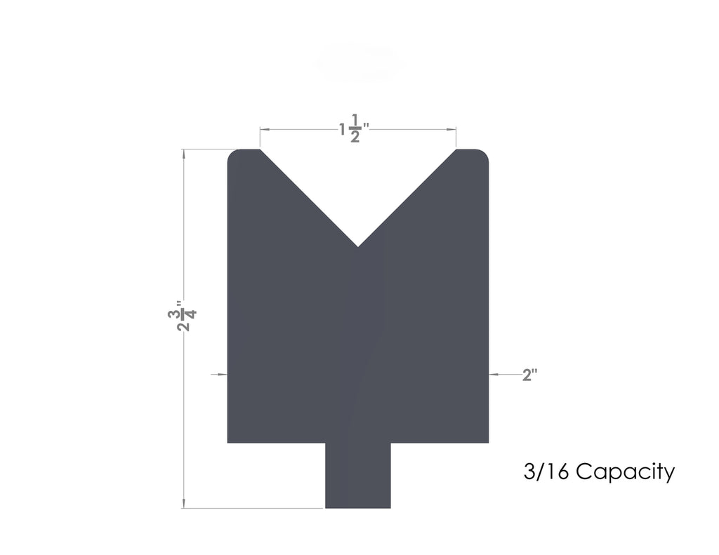 AGE 84 Degree Forming Die GD20 - 36" Long x 2.75" High