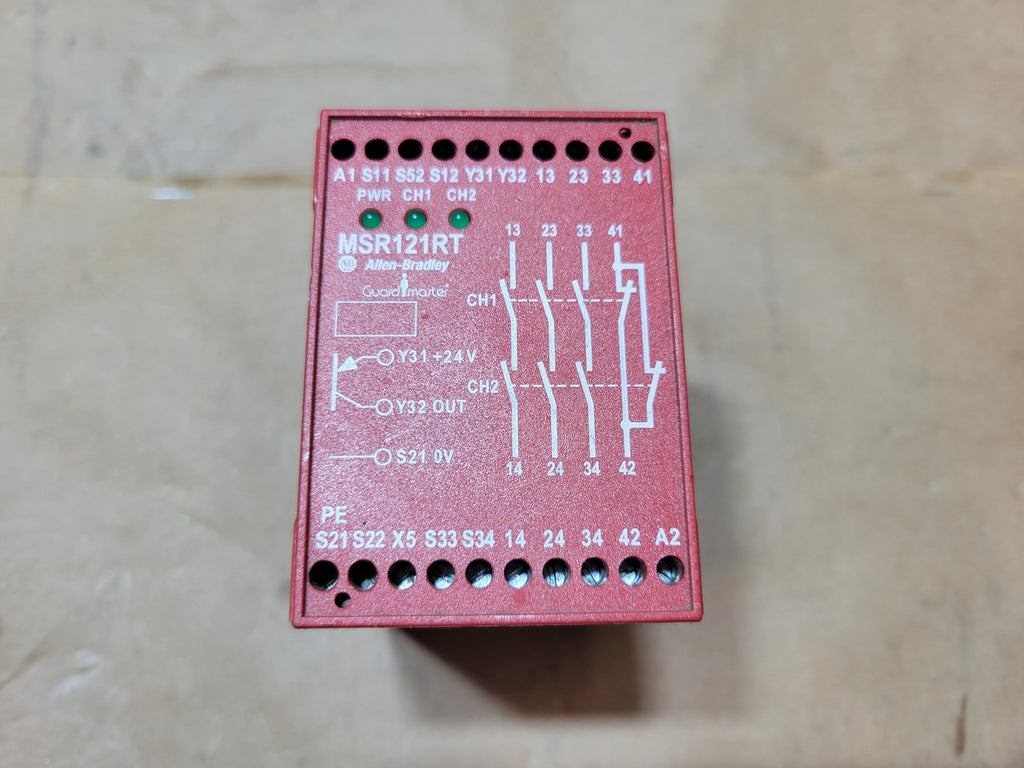 ALLEN-BRADLEY 440R-J23100 MSR121RT Guardmaster 115VAC Safety Relay Series A