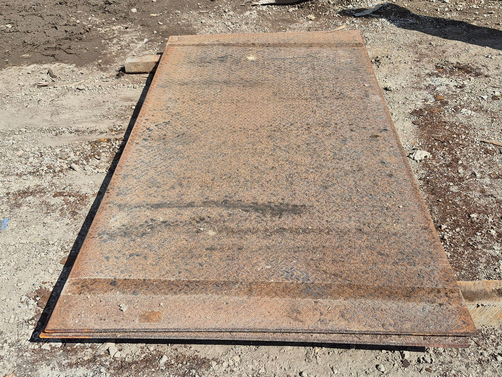 1/2" x 4' x 8' Steel Plate Diamond Floor Material
