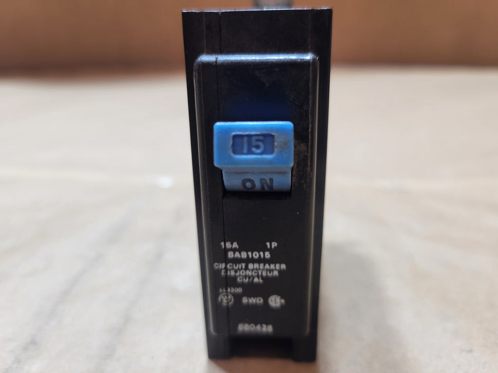 BRYANT BAB1015 15A 1-Pole 120/240V 10kA Bolt-On Circuit Breaker