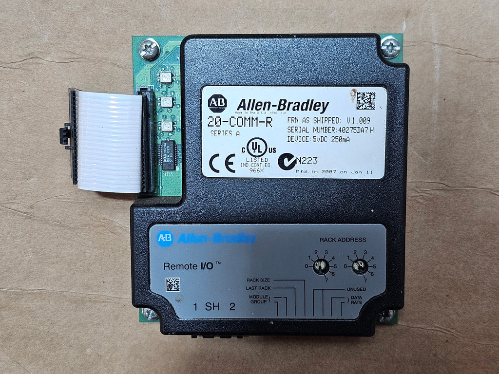 ALLEN-BRADLEY PowerFlex Remote I/O RIO Communication Adapter 20-COMM-R Series A