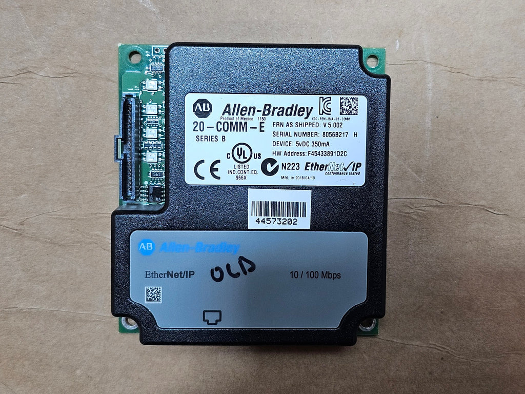 ALLEN-BRADLEY PowerFlex EtherNet/IP Communication Adapter 10/100 Mbps 20-COMM-E Series B