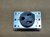 LEVITON 50A 250V NEMA 6-50R Industrial Flush Mount Receptacle 5374