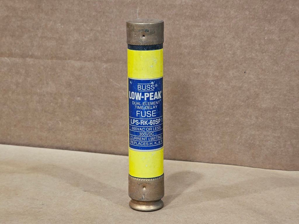 BUSSMANN LPS-RK-60SP Low-Peak 60A 600VAC Class RK1 Dual-Element Time-Delay Fuse