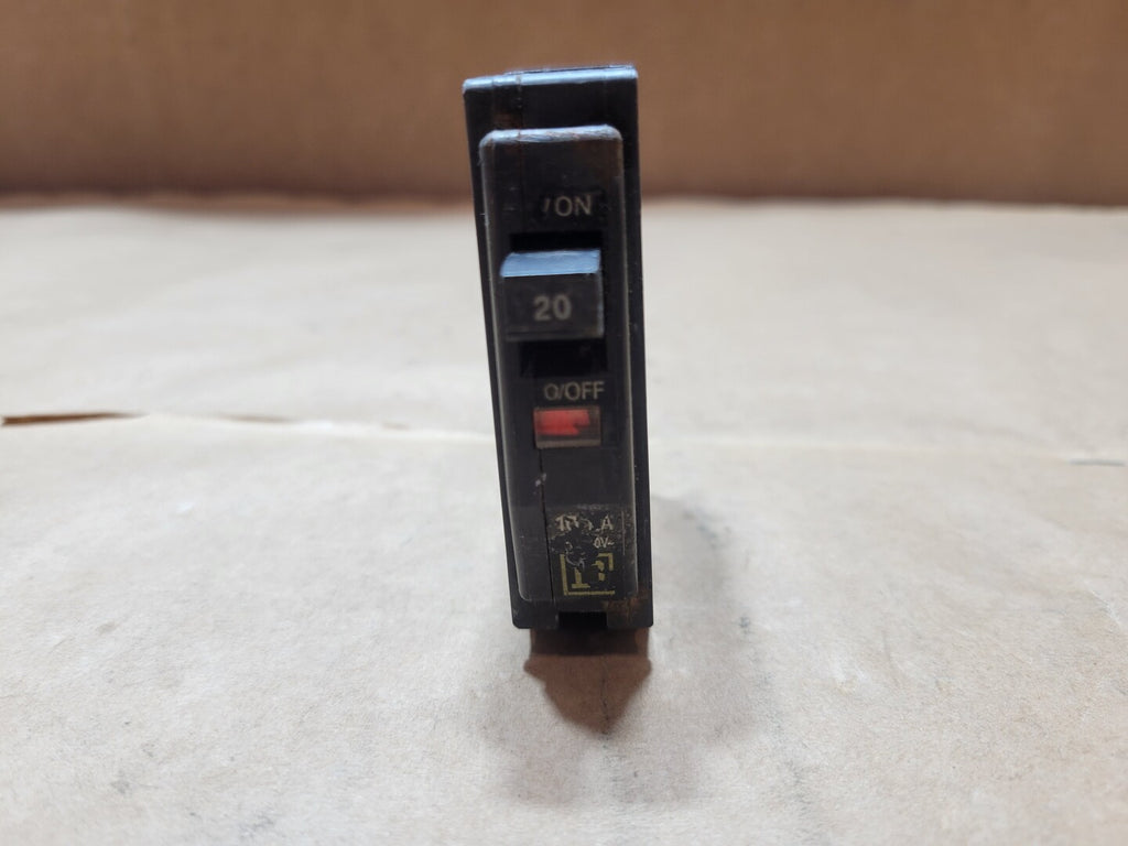 SQUARE D 20 Amp, 1 Pole, 120/240 Volts Plug-In Circuit Breaker QO120