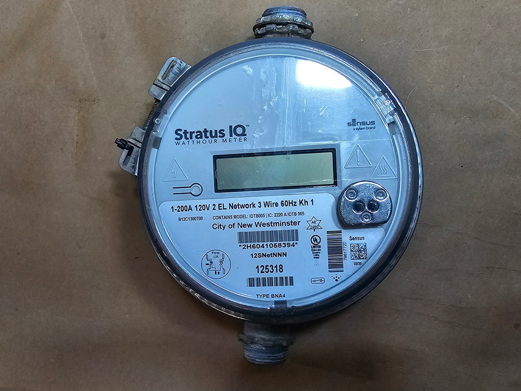 XYLEM Sensus Stratus IQ B12C1300T00 Form 12S 200A 120V 3-Wire Smart Watthour Meter