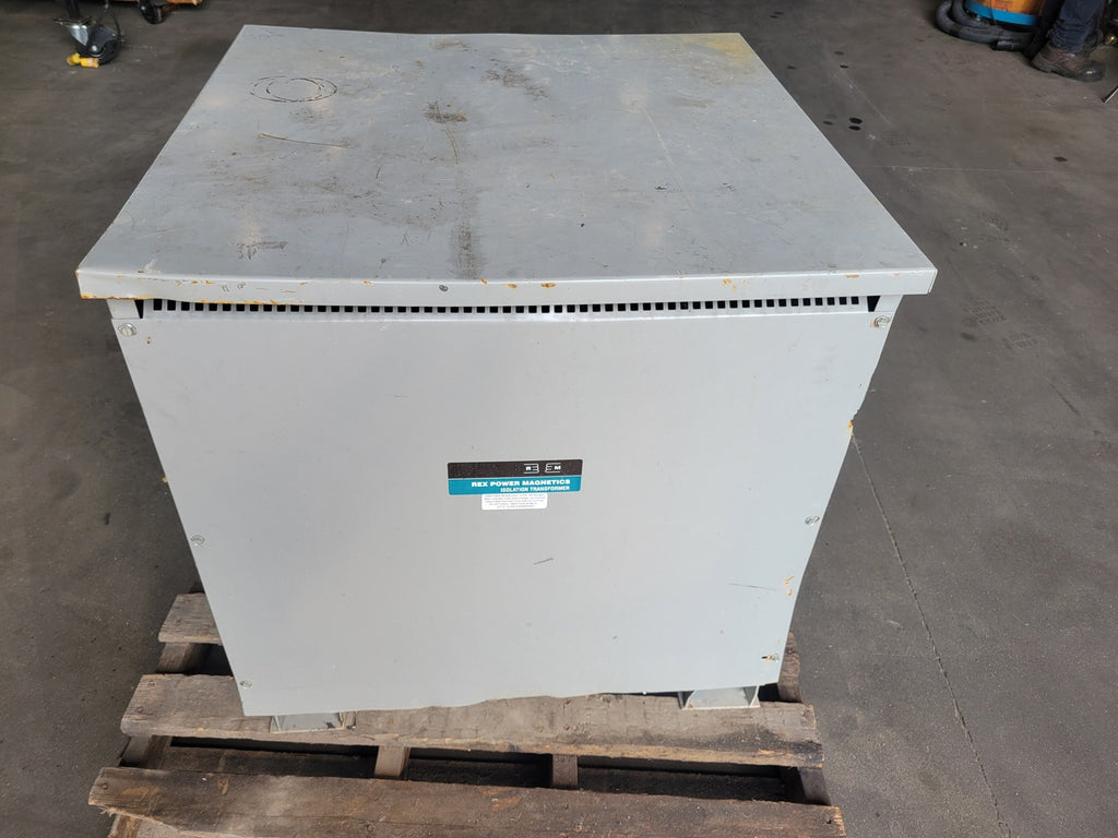 REX POWER MAGNETICS BA150J-M/Z 150 kVA 600V Delta to 208Y/120V 3-Phase Isolation Transformer