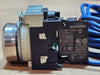 SIEMENS SIRIUS ACT 3SU1 22mm Blue Momentary Pushbutton with 3SU1400-1AA10-1BA0 1NO Contact