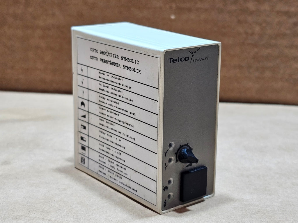TELCO PA 12 B 003 24 VDC Opto Amplifier Photoelectric Sensor Relay Output