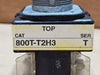 ALLEN-BRADLEY 800T-T2H3 Series T 30.5mm 2-Way Spring Return Toggle Switch w/ Contact Blocks
