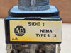 ALLEN-BRADLEY 800T-T2H3 Series T 30.5mm 2-Way Spring Return Toggle Switch w/ Contact Blocks