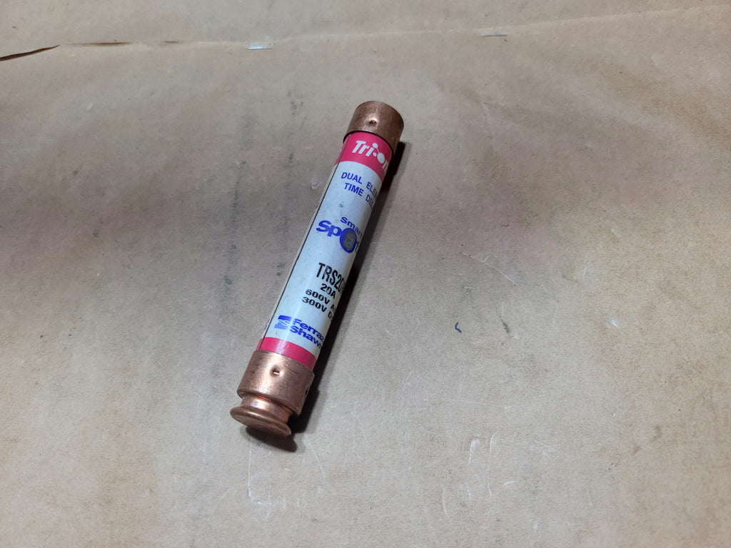 FERRAZ SHAWMUT 20 Amp, 600 Volt, Class RK5 Time Delay Fuse TRS20R