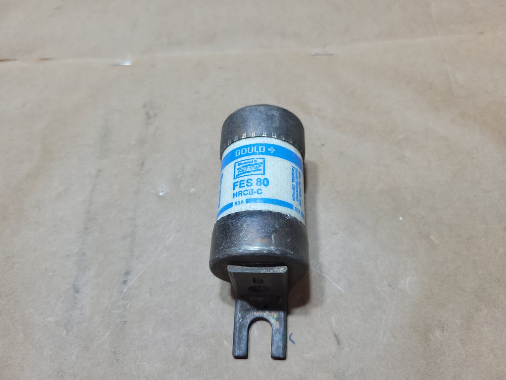 GOULD SHAWMUT 80 Amp, 600 Volt, HRCII-C, Class C Fast-Acting Fuse FES80