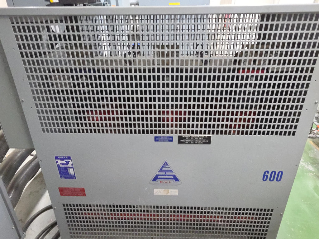 DELTA 600 kVA Isolation Transformer, Pri. 600V, Sec. 208Y/120V, Type DT 0600