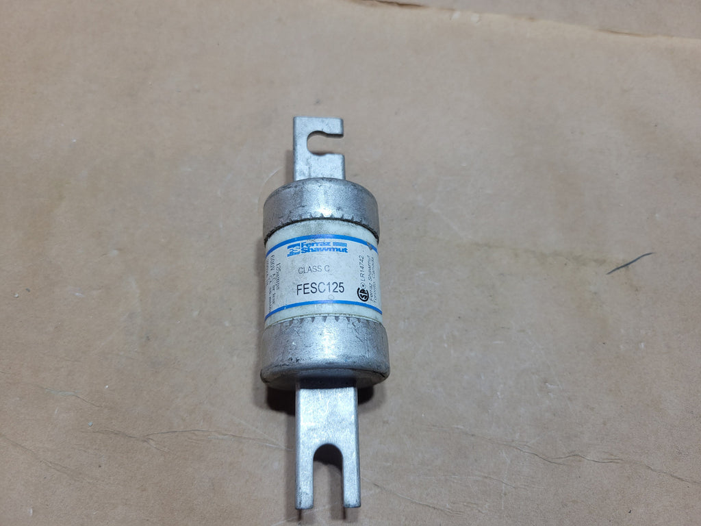 FERRAZ SHAWMUT 125A 600VAC / 350VDC Class C HRC-II Fuse FESC125
