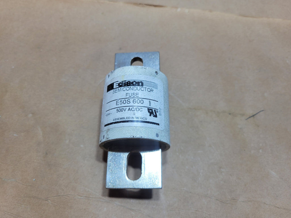 EDISON E50S600 600A 500VAC/DC High-Speed Semiconductor Fuse