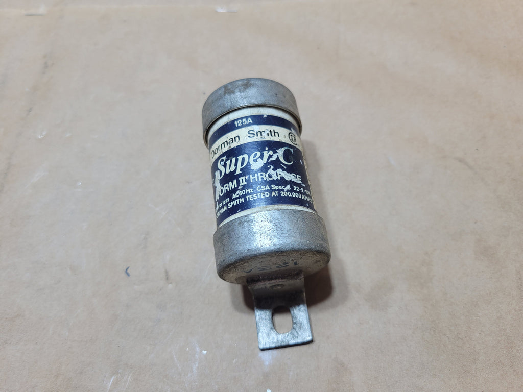 DORMAN SMITH 125 Amp, 600 Volt, Class C, HRC current-limiting Fuse CDEO125