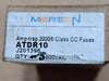 FERRAZ SHAWMUT ATDR10 10A 600VAC Class CC Time-Delay Fuses  (Lot of 5)