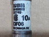 BRUSH 10CIF06 10A 600VAC HRC I-MISC Current-Limiting Offset-Blade Fuse