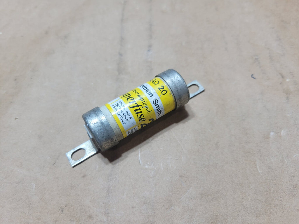 DORMAN SMITH 20 Amp, 600 Volt, HRC II Class Q1 Fuse AAO20