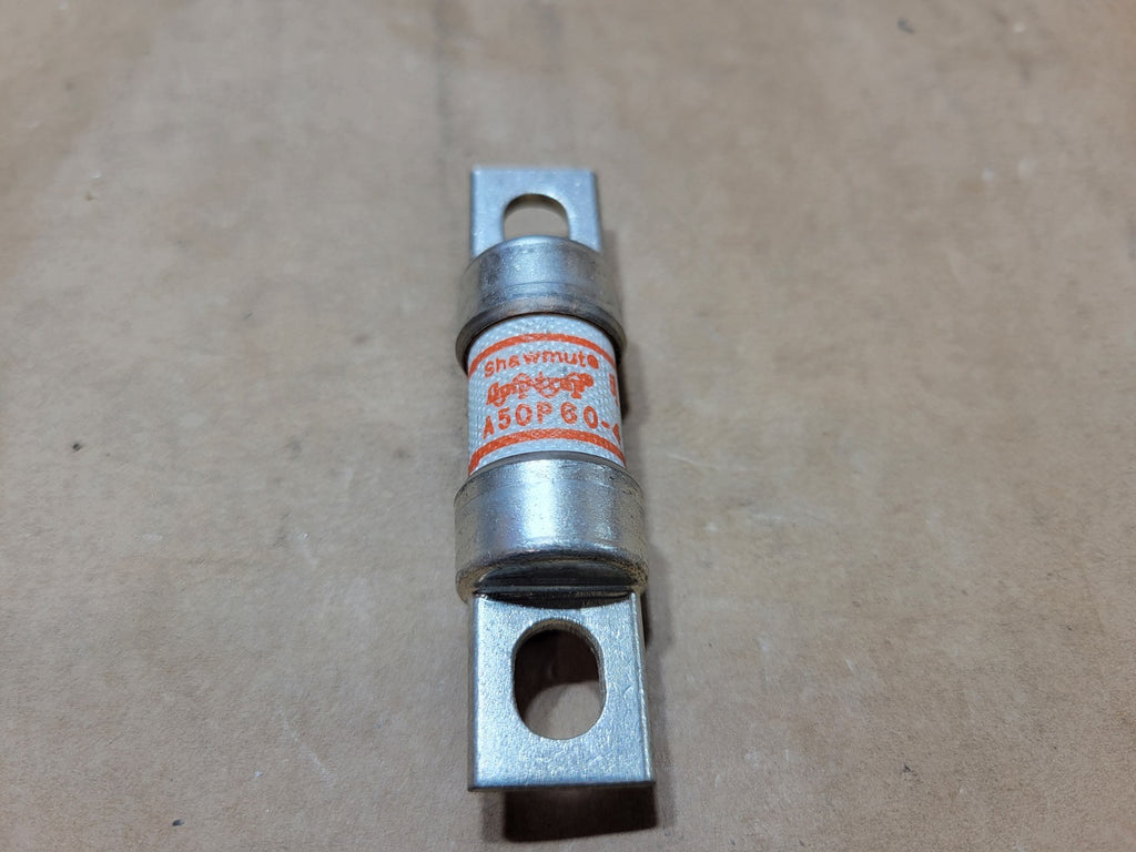 SHAWMUT 60 Amp, 500 Volt Fast Acting Fuse A50P60-4