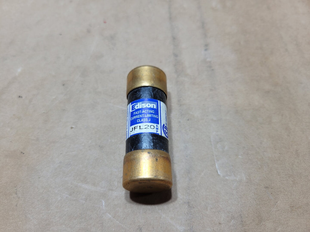 EDISON 20 Amp, 600 Volt Class J Fast-Acting Current Limiting Fuse JFL20