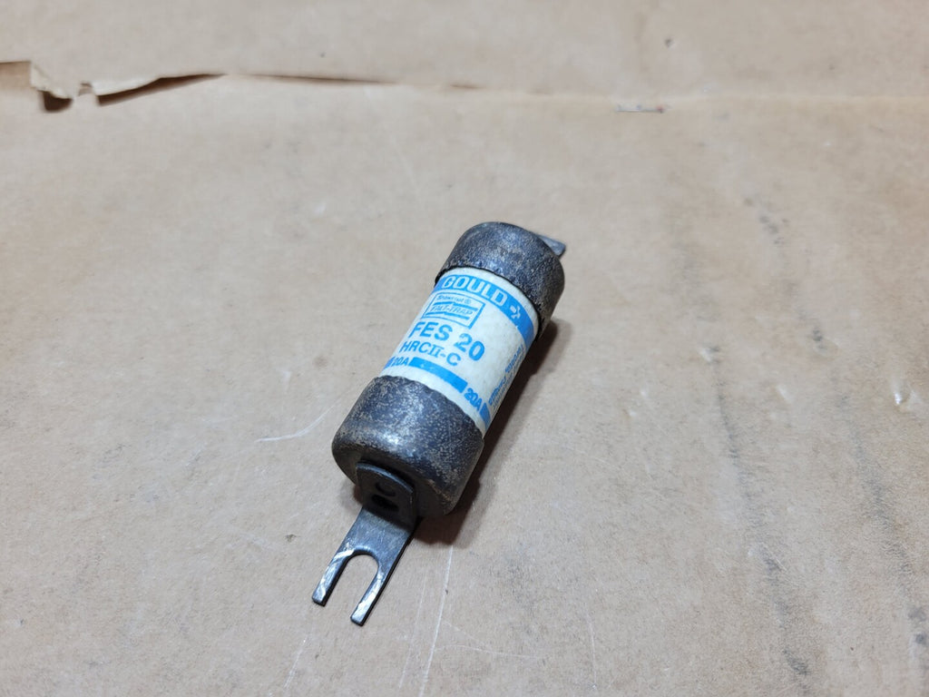 GOULD SHAWMUT 20 Amp, 600 Volt, Class C Fast Acting Fuse FES20
