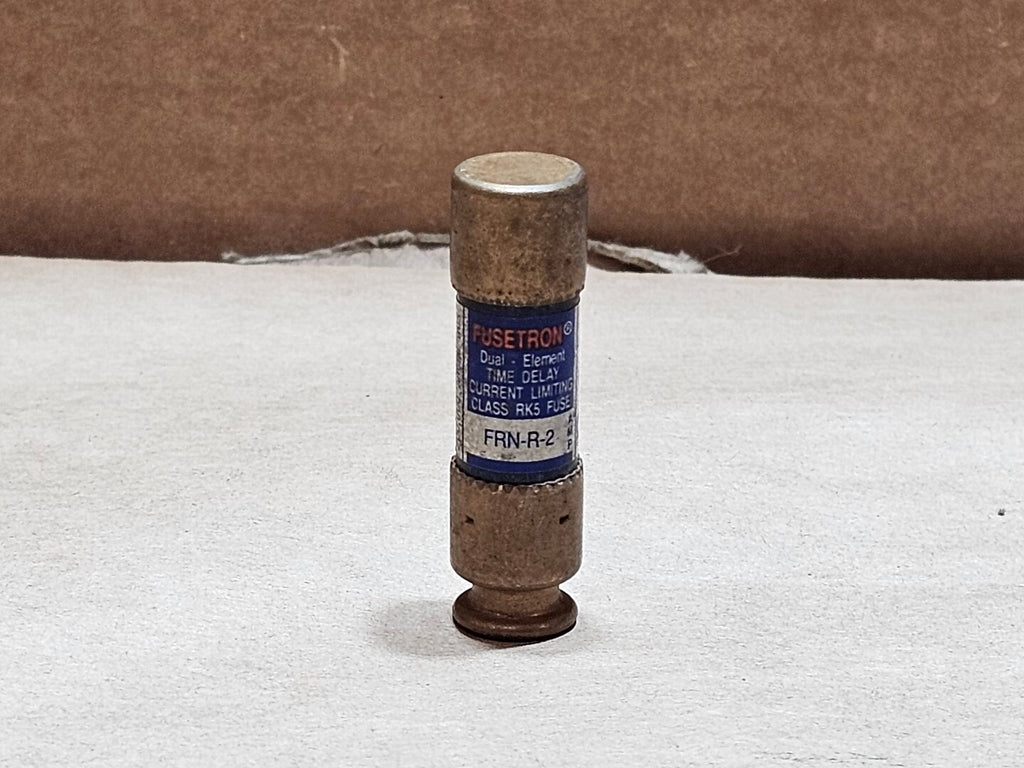 BUSSMANN Fusetron FRN-R-2 Class RK5 Time-Delay Fuse 2A 250VAC / 125VDC