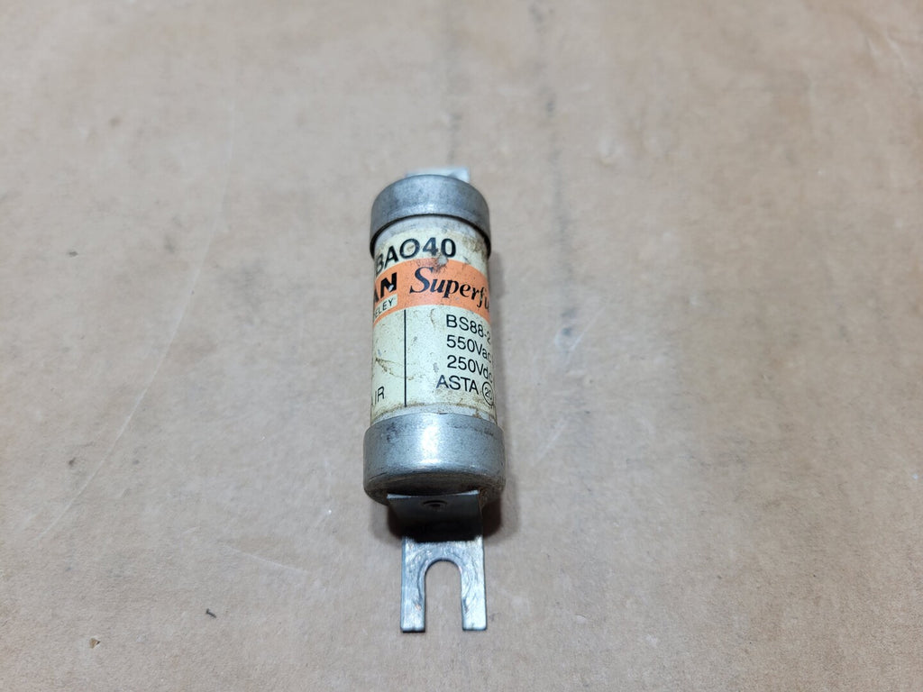 GOULD SHAWMUT 40 Amp, 550 Volt, Class C Fast Acting Fuse BAO40