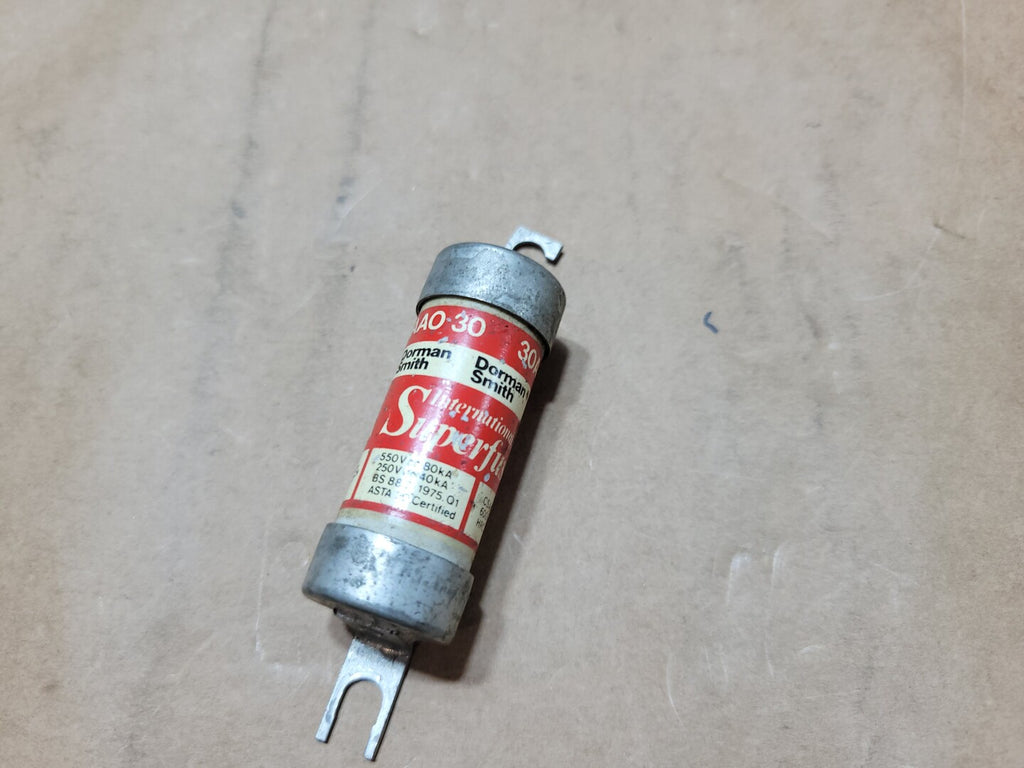 DORMAN SMITH 30 Amp, 600 Volts, Class C HRC-II Fast-Acting Fuse AAO30