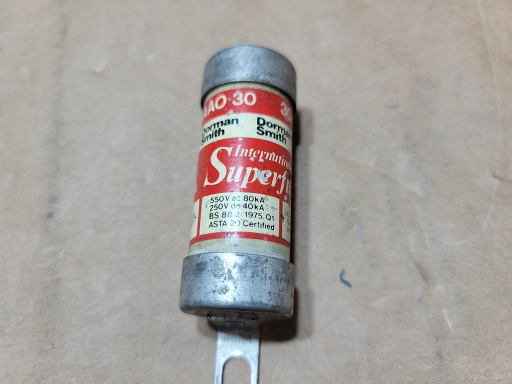 DORMAN SMITH 30 Amp, 600 Volts, Class C HRC-II Fast-Acting Fuse AAO30