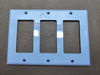 LEVITON 3-Gang Decora/GFCI Device Wallplate 80411-NW (Box of 10)